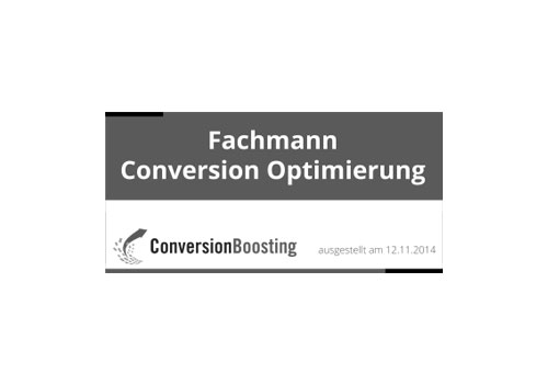 Andreas Mauer ist seit dem 12.11.2014 Fachmann Conversion Optimierung (ConversionBoosting)